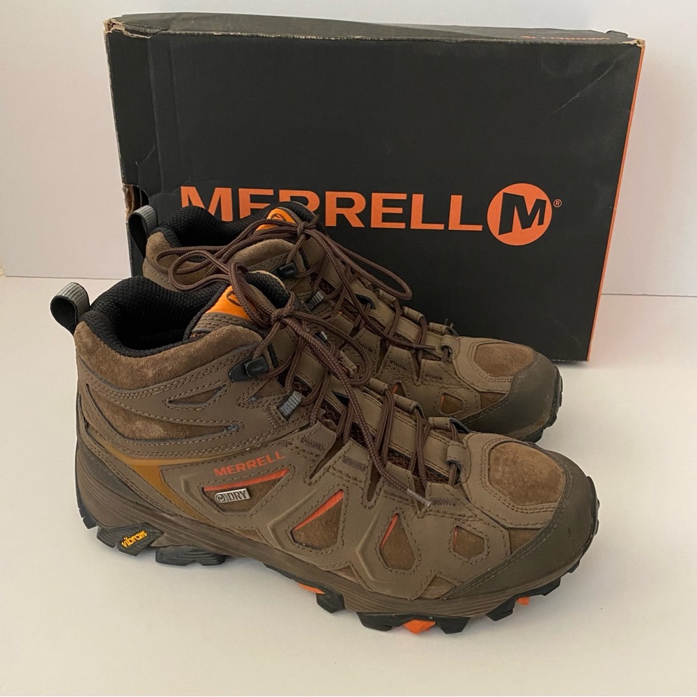 Men’s Merrell Moab Waterproof Boots Dark Earth 8